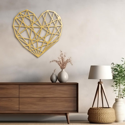 Eternal Diamond Modern Abstract Wall Accent Sculpture Hanging Decoration Metal Wall Decor
