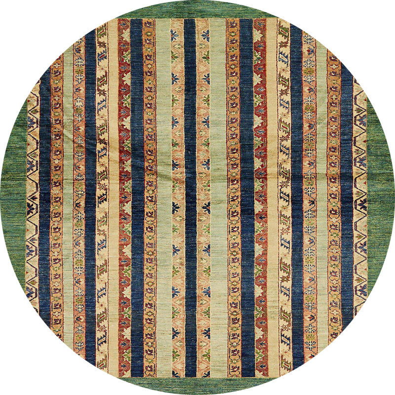 Tapis abstrait moderne 634, Rond 5 pi
