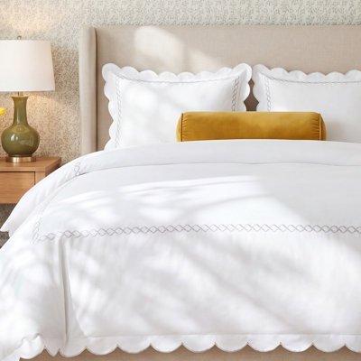 T600 SCALLOP ROPE DUVET SET