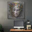  «Earth Face 2» par Rey Klimt, art mural en métal, 36 po x 36 po-1260301889