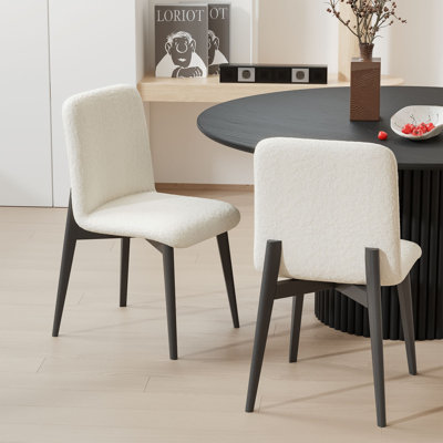 Chaises de salle à manger avec pieds en bois Ladonda