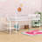 Twin Metal Mid Loft Bed with Stairscase and Guardrails-1039248589