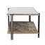 Table de couloir spacieuse avec miroir - Cadre élégant avec finition champagne