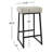 Pantanella Upholstered Counter Stool with Metal Frame-1975575031