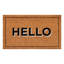 Tapis de porte d'extérieur antidérapant Hello with Border-92409193