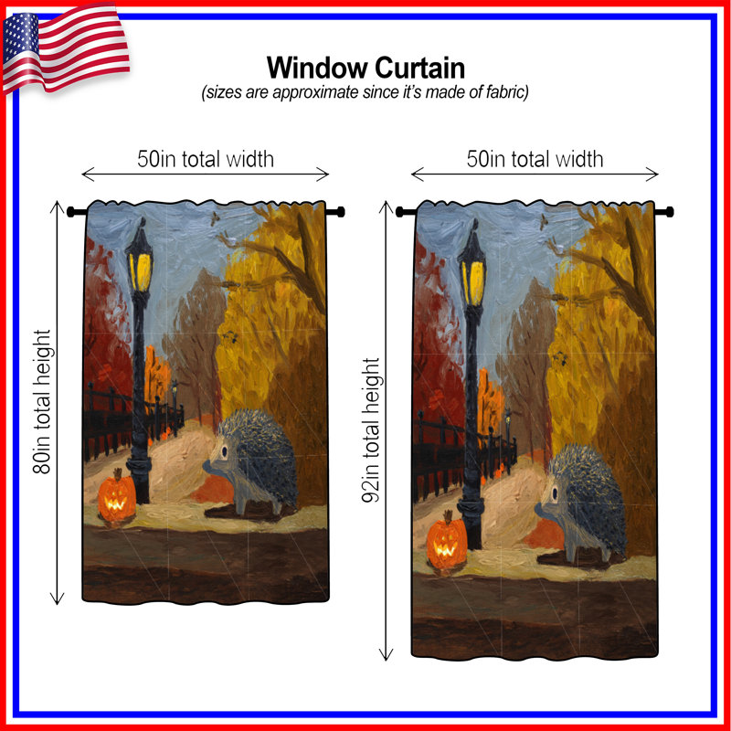 Rideaux de fenêtre Hérisson, voilages et rideaux occultant - 1 panneau, 50 po x 92 po - 1 panneau, Transparent