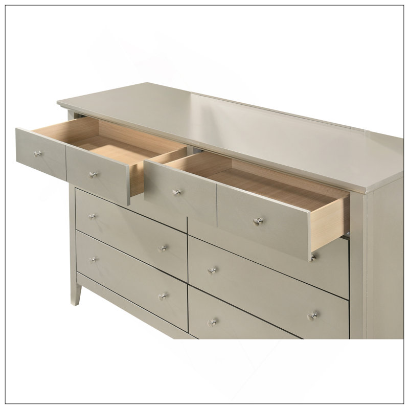 Commode Hammond, champagne argenté