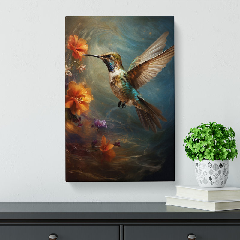 Hummingbird Conceptual - No Frame Print, 60cm H x 40cm W x 3cm D