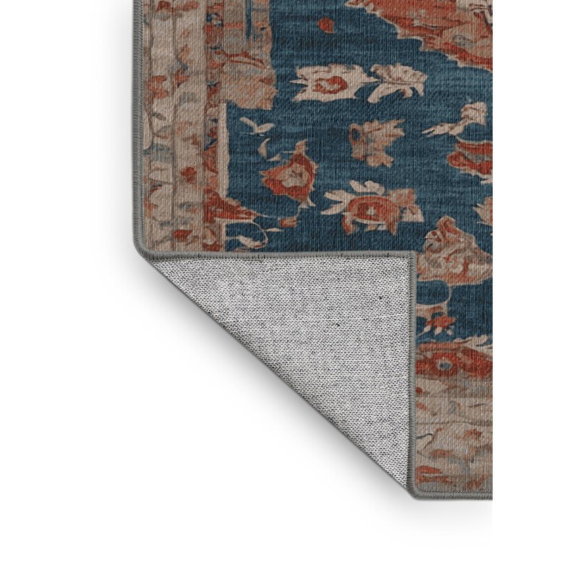 Tapis gris lavable à la machine, Rectangle 7 pi x 9 pi
