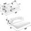 Canapé-lit pliable convertible de 78,5 po, pièce modulaire en velours côtelé 3 places, sans assemblage, lit pliant 5 en 1 bricolage confortable, forme ergonomique-1609612657