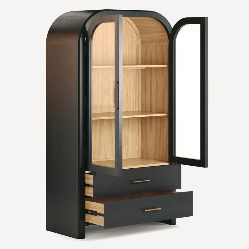 Decker Liam Solid Wood Tall Cabinet