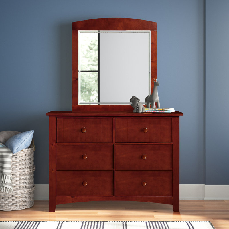Agnew 48'' W 6 - Drawer Dresser, Cherry