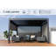Braxley 3.6 x 4 Aluminum Pergola with Lights and 4 Side Curtains