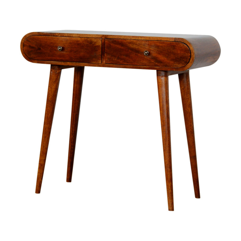 Brunman 35.42'' Solid Wood Console Table