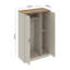 3 Door Manufactured Wood Wardrobe With Mirror-1332815350