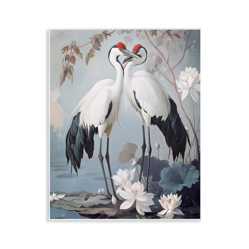Plaque murale Shore Line Magic Cranes, design par Steve Hunziker