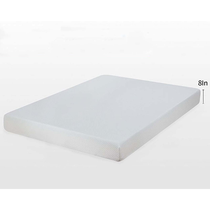 Matelas en mousse viscoélastique moelleuse de 8 po Alwyn Home Abberville, Lit simple