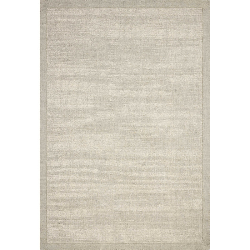 Magnolia Home by Joanna Gaines x Loloi Henley Ivory / Silver Area Rug, Rectangle 5' x 7'6"