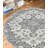 Nieve Traditional Medallion Durable Performance Gray/ Light Pink Area Rug-68026619