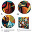 Jazz Performance On Stage I - Music Jazz, reproduction d'art sur toile-88506164-88506169