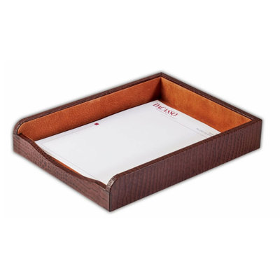Jestude Leather Stackable Paper Organizer