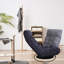Fauteuil inclinable avec sac à siège à ressorts, structure en métal - 26,46 po Sections profondes et pliables réglables, fond rotatif de 23,96 po de large