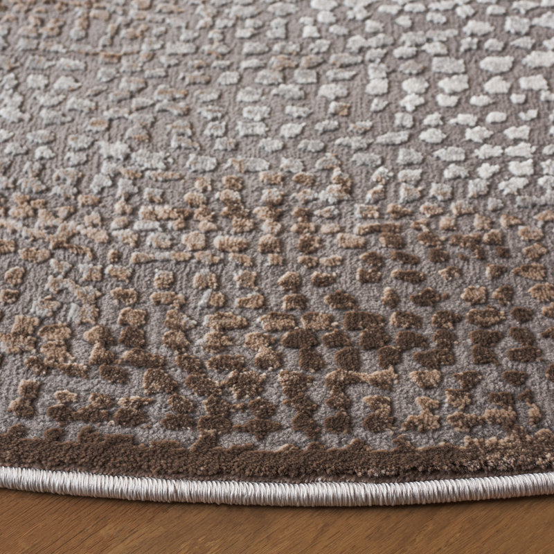 Tapis abstrait Blumefeld Performance, Rond 6 pi 7 po