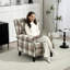 Alba Recliner Chair for Living Room Wingback Chair with Padded Armrest-1063377166
