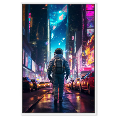Astronaut In The City Canvas Modern Astronaut Art By Notoriart