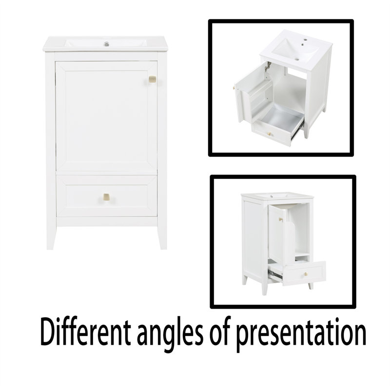 20" Bathroom Vanity With Sink