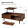 Sara Doody 47.25"W Mid-century Lift-Top Coffee Table With Storage Tray