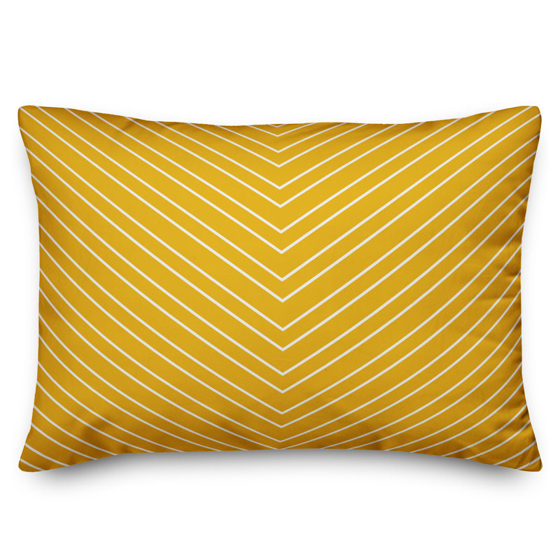  Coussin à chevrons, Jaune