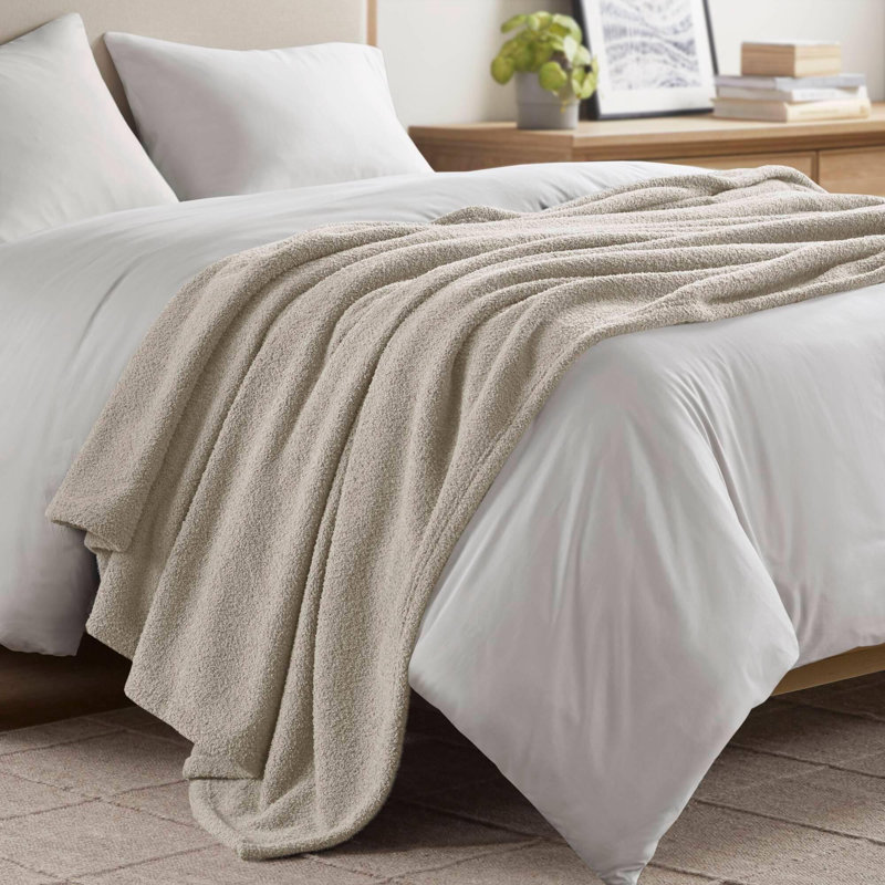 Couverture de rêve Dream, Taupe, Grand lit