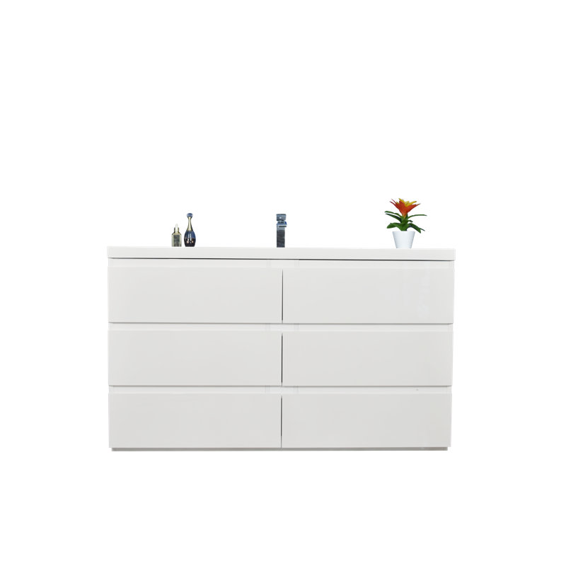 Hargrave 58.5 " Single Bathroom Vanity Base, Natural Oak