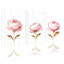 Pivoine rose, impression sur toile, ensemble botanique rétro (ensemble de 3)-137556440