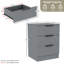 Tasheeka 3 Drawer Bedside Chest Modern Bedroom Nightstand Set Of 2-755373510
