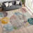 Machine Washable Indoor/Outdoor Lansford ACN2381 Circles Rug-71090979