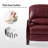 Hardge Genuine Leather Manual Standard Recliner-1618472785