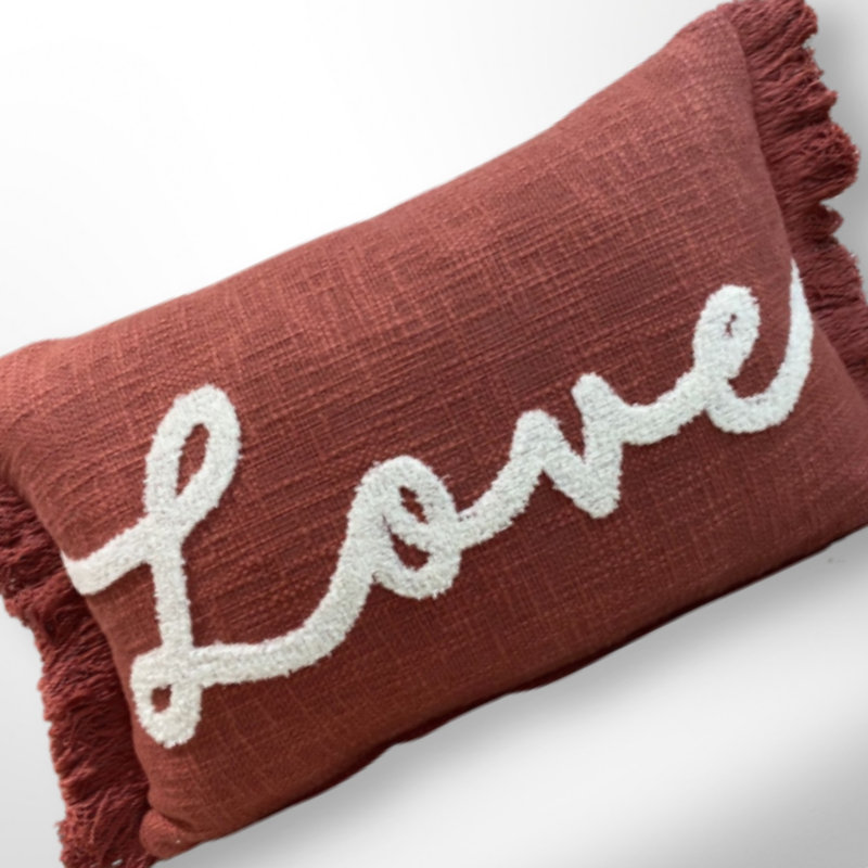 Coussin en coton Ls Walden, Rouge