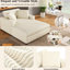 Chaise longue longue de 70,9 po - Structure en velours côtelé H 33,1 po confortable et élégante-665612547