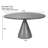 Modern Gold 54" Round Dining Table with Elegant Pedestal Base