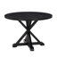 Rustic Farmhouse Round Dining Table Set With Solid Wood Chairs-424270623-424270622-424270610