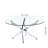 Landgraf Glass Top Round Coffee Table,Cocktail Table,Glass End Table-1042096009-944003058