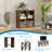Modern Minimalist 4-Cube Open Shelving Unit, Low-Profile Engineering Timber Bookcases for Bedroom & Living Room-430734841