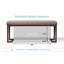 Banc rembourré moderne avec banc intérieur de 48 pouces pour hall d'entrée, couloir, salon, salle à manger, chambre à coucher, moderne et décoratif - blanc, crème-743763630