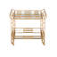 Odeon Metal Bar Cart with Wheels