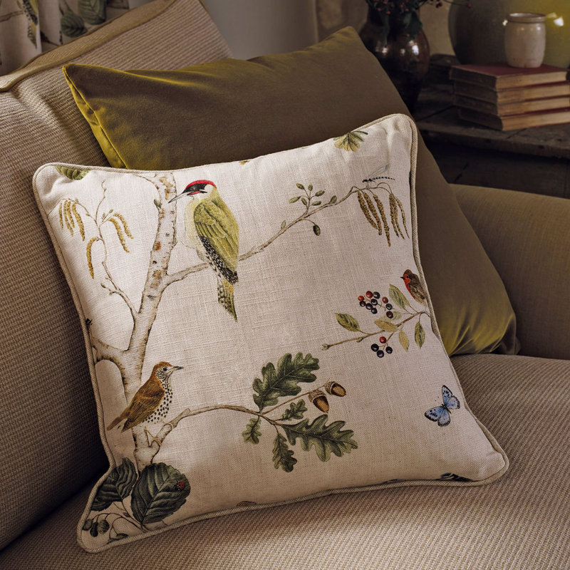 Woodland Chorus Fabric, Linen/Multi