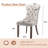 High-end Tufted Velvet Upholstered Nailhead Dining Chair (Set of 4)-2091495574-2091495576