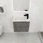 Meuble-lavabo flottant avec évier-156694202