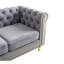 Canapé Chesterfield en velours 84,65 po-659091816
